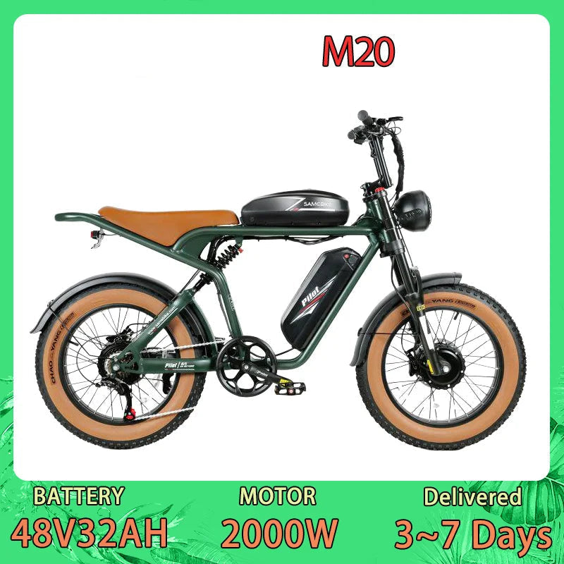 SAMEBIKE M20" Fat Tire Electric Bike - Orantek -