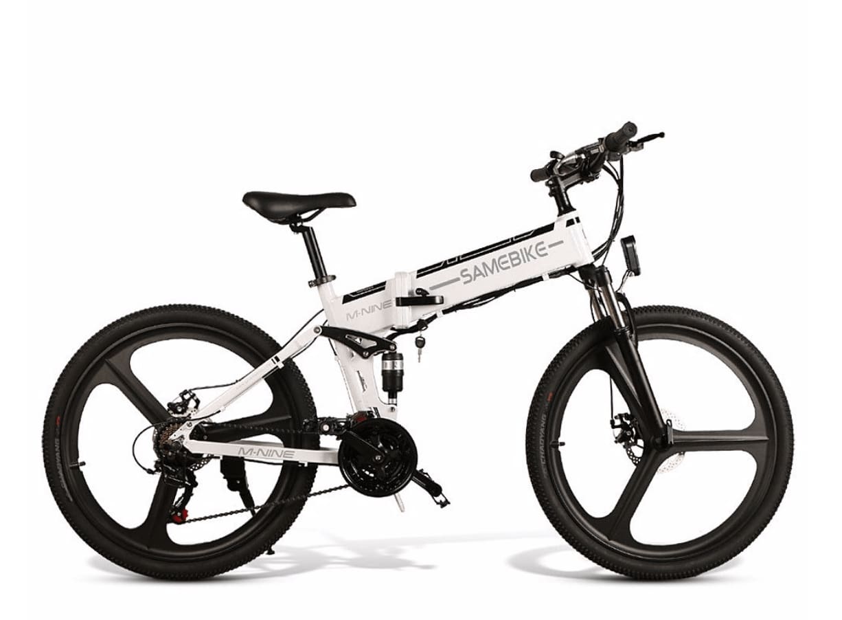 SAMEBIKE LO26 Plus 26" Folding E Bicycle 1000W 48V15AH Hydraulic Brake Fat Tire Mountain - Orantek -