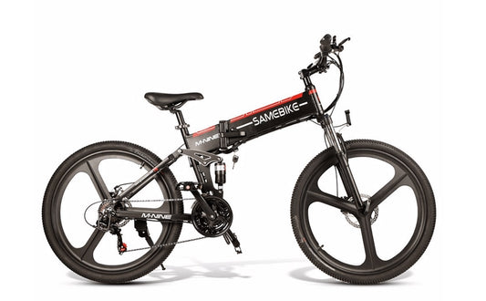 SAMEBIKE LO26 Plus 26" Folding E Bicycle 1000W 48V15AH Hydraulic Brake Fat Tire Mountain - Orantek -