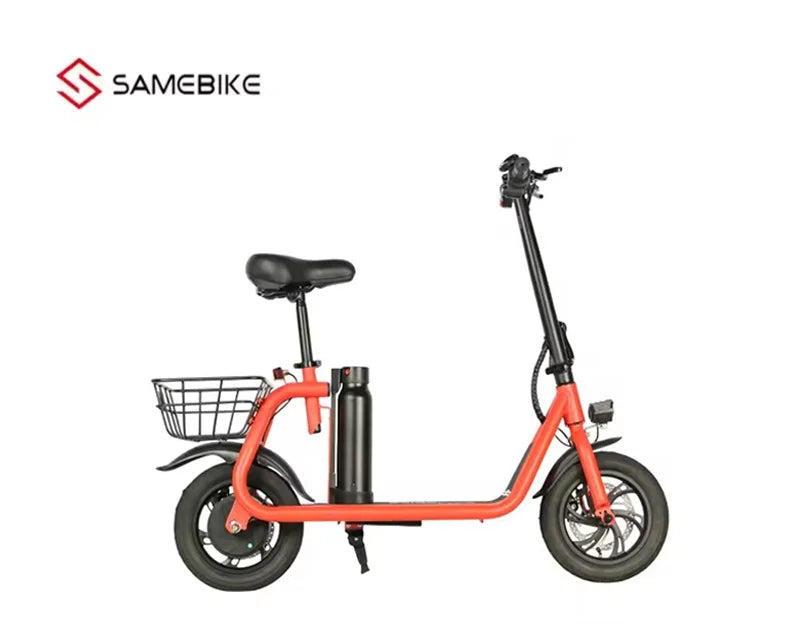 SAMEBIKE SM-C01 Folding E-Bike 36V 10.4AH Light Shopping In The City Electric Bicycle Aldult 12*2.2 inch Tires Electric Bike - Orantek -