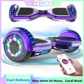 RCB Hoverboard, 6.5 Inch Two Wheel Hoverboard with Bluetooth Speaker with LED Light, Hoverboard Great Gift for Kids and Adults - Orantek -