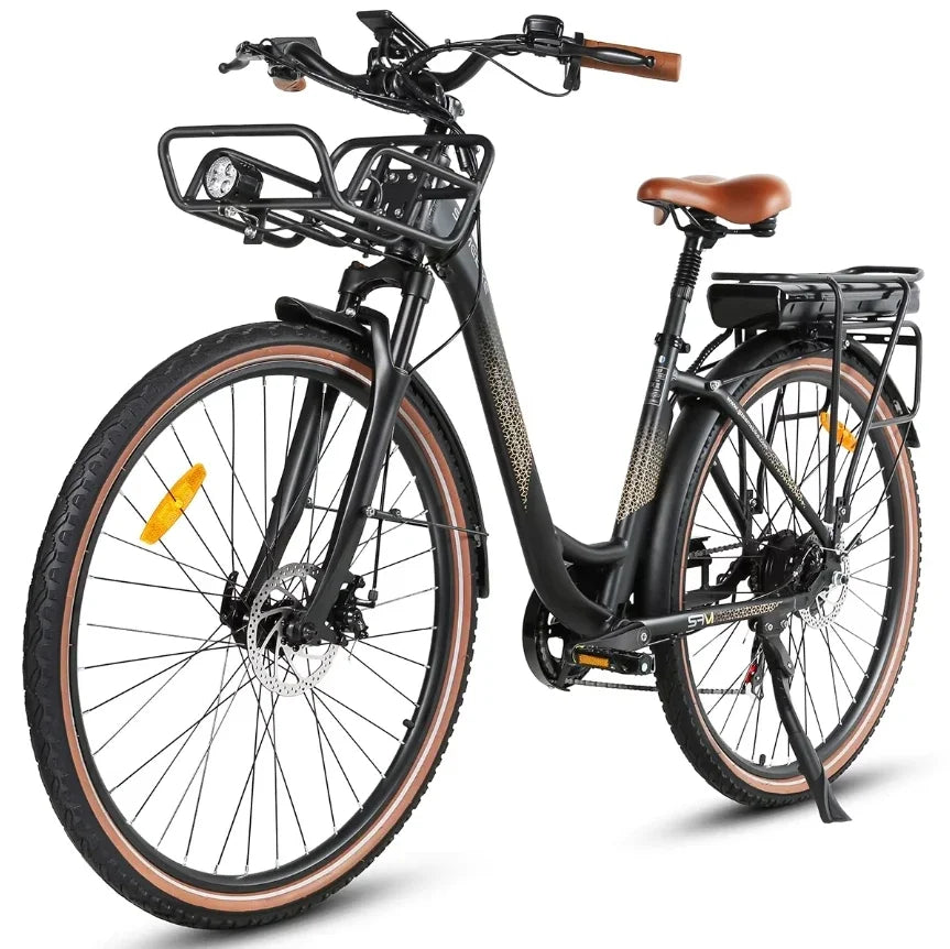 SAMEBIKE RS-A07 Electric Bicycle 500W Brushless Motor Electric Bike 36V13AH Lithium Battery 28inch City Travel Disc Brake E-Bike - Orantek -