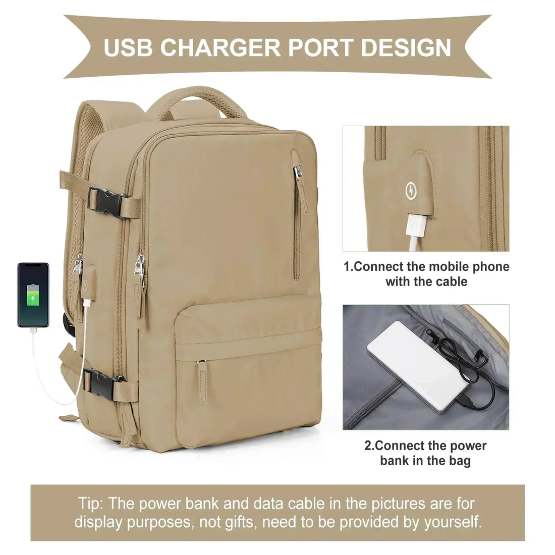Backpack 40x30x20 Airplane, Cabin Hand Luggage Backpack, Laptop Backpack for Aeroplane Travel, School Backpack - Orantek -