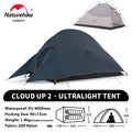 Naturehike Cloud Up 2 People Tent Ultralight 20D Camping Tent Waterproof Outdoor Hiking Travel Backpacking Cycling Fishing Tents - Orantek -