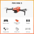 FIMI MINI 3 new Camera Drone 249g 4K 60fps AI Super Night Video 9KM flight distance1/2-inch 48MP Sensor mini pro drone - Orantek -
