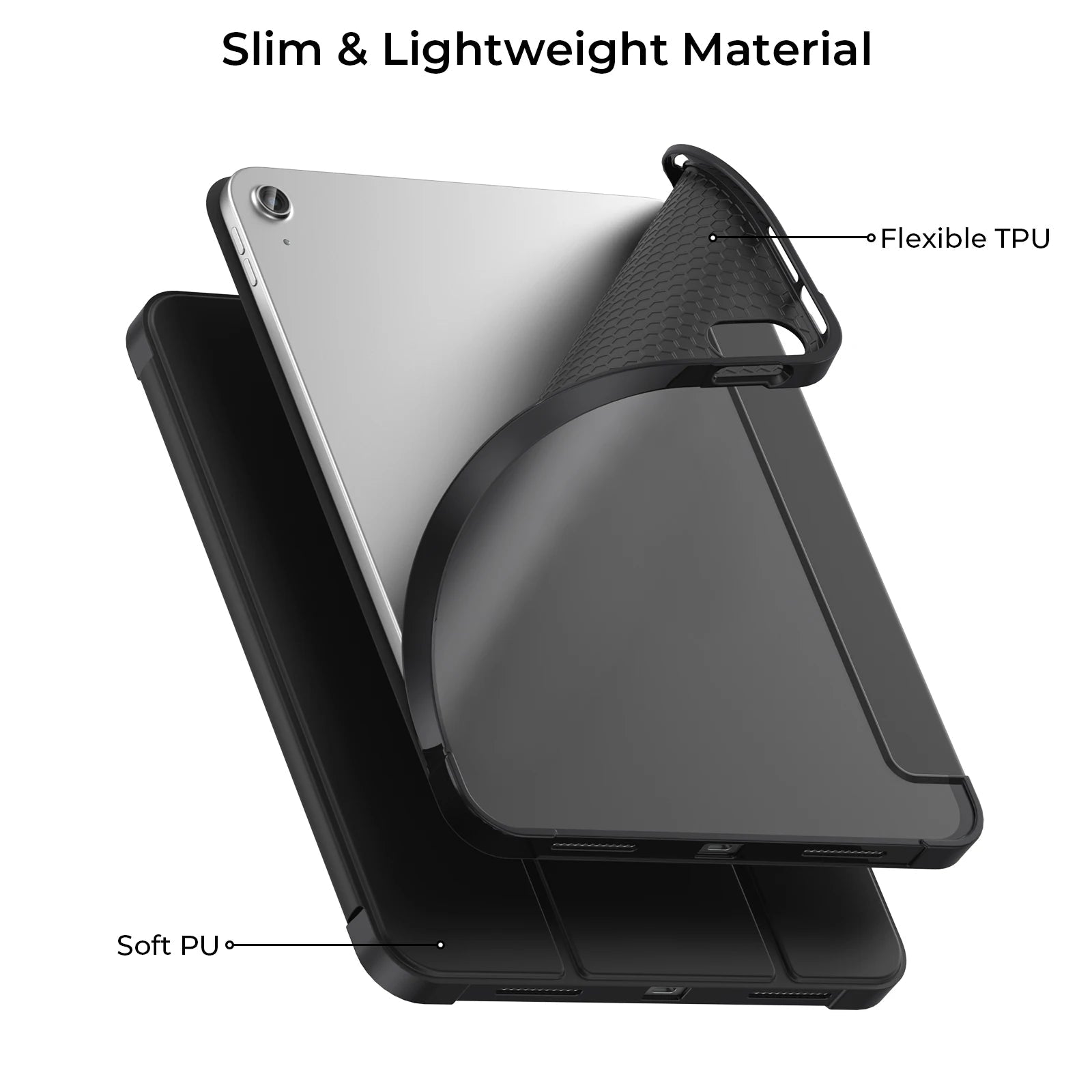 Case For ipad (A16)11th gen 11-in 2025 Cases Soft PU Protective Cover  for iPad 10th Gen 10.9-in 2022 Shell Smart Case with Pen Holder - Orantek -