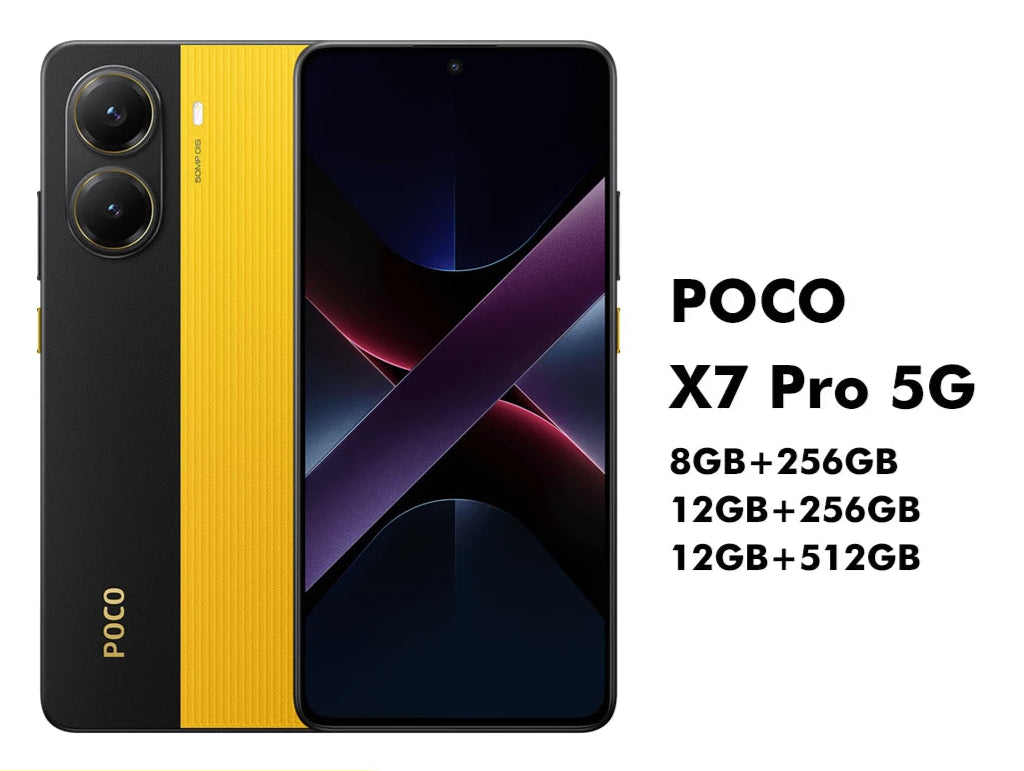 POCO X7 Pro Global Version Cellphone 256GB / 512GB Dimensity 8400-Ultra 6.67" 120Hz Display 6000mAh 5G NFC - Orantek -