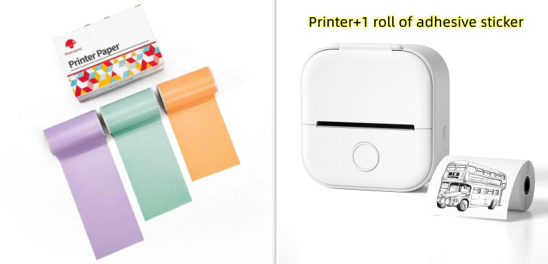 Portable Mini Thermal Label Printer Home Photo Printer Student Wrong Question Printer Bluetooth-compatible Mini Label Printer Price Tag Shop1104971419 Store