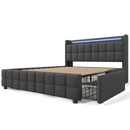 Einzelbett Aus Holz Mit Matratze Size  160x200 - Orantek -