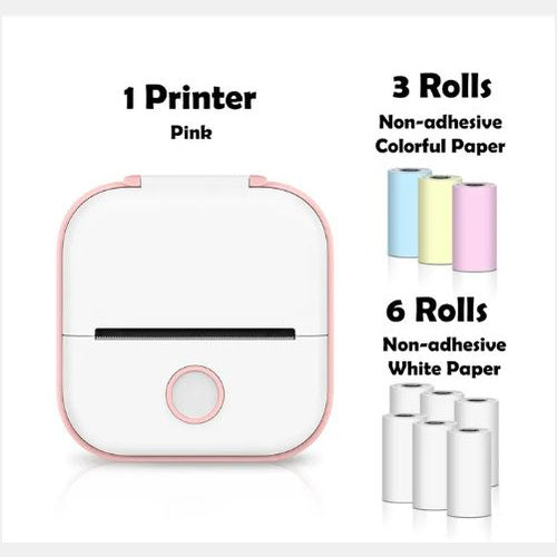 Portable Mini Thermal Label Printer Home Photo Printer Student Wrong Question Printer Bluetooth-compatible Mini Label Printer Price Tag Shop1104971419 Store