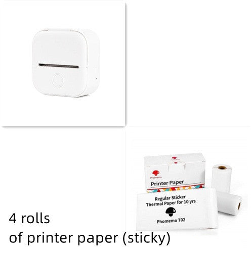 Portable Mini Thermal Label Printer Home Photo Printer Student Wrong Question Printer Bluetooth-compatible Mini Label Printer Price Tag Shop1104971419 Store
