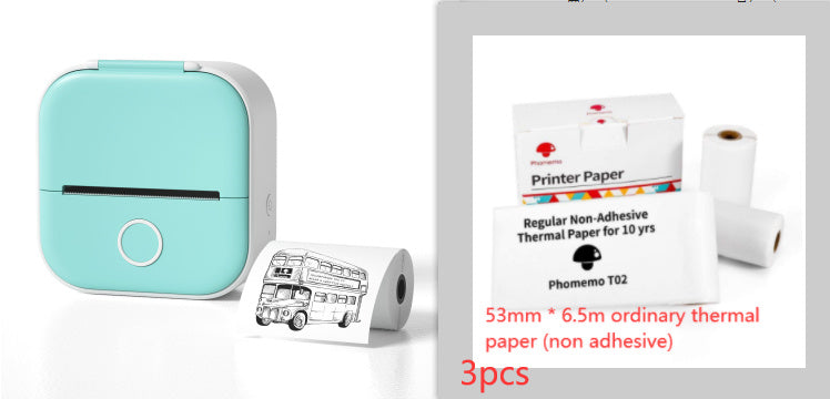 Portable Mini Thermal Label Printer Home Photo Printer Student Wrong Question Printer Bluetooth-compatible Mini Label Printer Price Tag - Orantek -