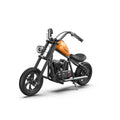 The children's electric motorcycle HYPER GOGO Crusier 12 has an engine of 160W and a battery of 22.2V 5.2Ah