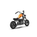 The children's electric motorcycle HYPER GOGO Crusier 12 has an engine of 160W and a battery of 22.2V 5.2Ah